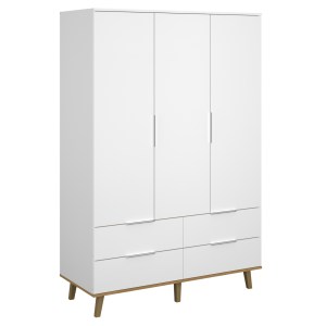 alpha-TO-NEPTUNE3D4S-2677 ΝΤΟΥΛΑΠΑ NEPTUNE ΤΡΙΦΥΛΛΗ ΛΕΥΚΟ-ΣΟΝΟΜΑ 132X55X197CM