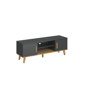 alpha-TO-PLUTON2DTV-13712 ΕΠΙΠΛΟ TV PLUTON ΑΝΘΡΑΚΙ-ΧΡΥΣΟ ΔΡΥΣ 138X40X48.6CM
