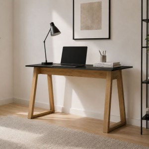 alpha-TO-PLUTONSET1-15078 ΓΡΑΦΕΙΟ PLUTON ΑΝΘΡΑΚΙ-ΧΡΥΣΟ ΔΡΥΣ 138X60X77CM