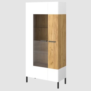 alpha-TO-SANT1W1DHIGHWH-3891 ΒΙΤΡΙΝΑ SANTES ΧΡΥΣΟ ΔΡΥΣ-ΛΕΥΚΟ 90X42X197.5CM