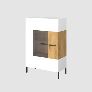 alpha-TO-SANT1W1DWH-3892 ΒΙΤΡΙΝΑ SANTES ΧΡΥΣΟ ΔΡΥΣ-ΛΕΥΚΟ 90X42X134.50CM