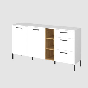 alpha-TO-SANT2D3SWH-18681 ΜΠΟΥΦΕΣ SANTES ΧΡΥΣΟ ΔΡΥΣ-ΛΕΥΚΟ 180X42X92.5CM