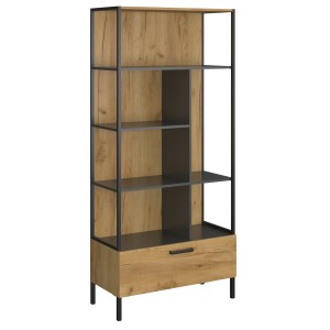 alpha-TO-SANTES1S-15442 ΒΙΒΛΙΟΘΗΚΗ SANTES ΧΡΥΣΟ ΔΡΥΣ-ΓΡΑΦΙΤΗΣ 90X42X197.5CM
