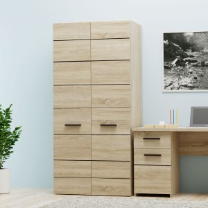 alpha-TO-SOLO2D-2991 ΝΤΟΥΛΑΠΑ ΔΙΦΥΛΛΗ SOLO SONOMA-WENGE 91X58X197CM