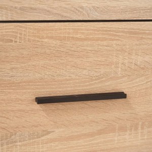 alpha-TO-SOLO2W-14427 ΒΙΤΡΙΝΑ ΔΙΦΥΛΛΗ SOLO 100X41X197CM SONOMA ΜΕ WENGE ΚΑΙ MDF ΚΑΜΠΥΛΩΤΟ ΤΕΛΕΙΩΜΑ ΣΤΙΣ ΠΟΡΤΕΣ