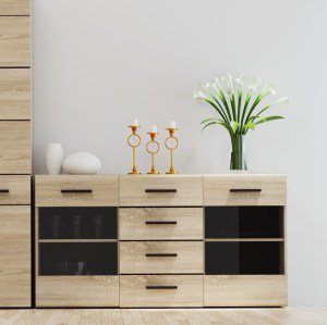 alpha-TO-SOLO2W4S-2998 ΜΠΟΥΦΕΣ SOLO 150X41X82CM SONOMA ΜΕ WENGE ΚΑΙ MDF ΚΑΜΠΥΛΩΤΟ ΤΕΛΕΙΩΜΑ ΣΤΙΣ ΠΟΡΤΕΣ