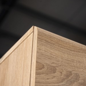 alpha-TO-SOLO3D3S-14155 ΜΠΟΥΦΕΣ SOLO 150X41X82CM SONOMA ΜΕ WENGE ΚΑΙ MDF ΚΑΜΠΥΛΩΤΟ ΤΕΛΕΙΩΜΑ ΣΤΙΣ ΠΟΡΤΕΣ