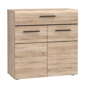alpha-TO-SOLOH2D1S-3004 ΜΠΟΥΦΕΣ SOLO 80X34X74CM SONOMA ΜΕ WENGE ΚΑΙ MDF ΚΑΜΠΥΛΩΤΟ ΤΕΛΕΙΩΜΑ ΣΤΙΣ ΠΟΡΤΕΣ