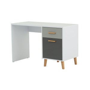 alpha-TO-TIMMY1D1S120-14623 ΓΡΑΦΕΙΟ TIMMY ΛΕΥΚΟ-ΓΡΑΦΙΤΗ-ΓΚΡΙ 120X53.7X77CM