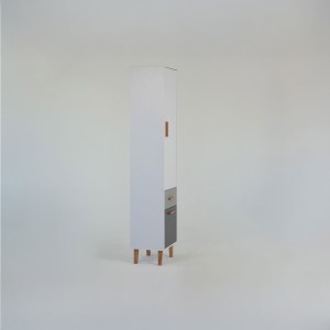 alpha-TO-TIMMY2D1S-2957130 ΡΑΦΙΕΡΑ TIMMY 2D1S ΛΕΥΚΟ-ΓΡΑΦΙΤΗ-ΓΚΡΙ 46.8X36X199CM