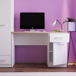 alpha-TO-TOP1D1S120W-16435 ΓΡΑΦΕΙΟ TOP MIX WH ΛΕΥΚΟ-ΣΟΝΟΜΑ ΕΝΑ ΝΤΟΥΛΑΠΙ ΚΑΙ ΕΝΑ ΣΥΡΤΑΡΙ 120X55X77ΕΚ