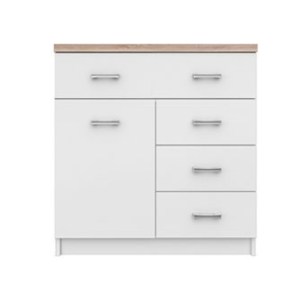 alpha-TO-TOP1D4SW-3032 ΚΟΜΟΤΑ TOP MIX 80X33X85CM ΛΕΥΚΟ-SONOMA