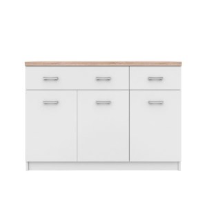 alpha-TO-TOP3D2SW-3039 ΜΠΟΥΦΕΣ TOP MIX 120X33X85CM ΛΕΥΚΟ-SONOMA