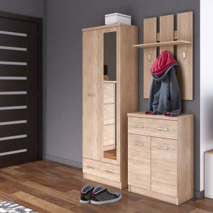 alpha-TO-TOPMIXSET5-3046 ΣΕΤ ΕΙΣΟΔΟΥ 3ΤΕΜ. SONOMA 120X33X190CM