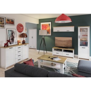 alpha-TO-VERNERTV2S-16636 ΕΠΙΠΛΟ TV VERNE 137.9X45X52.1CM ΛΕΥΚΟ-ΦΥΣΙΚΟΣ ΔΡΥΣ