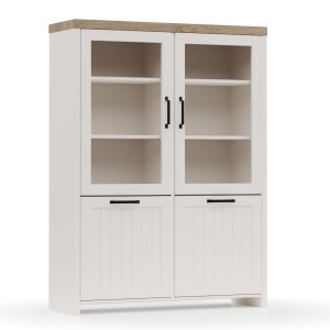 alpha-TO-VERNEWIT2W2D-16619 BΙΤΡΙΝΑ VERNE ΔΙΦΥΛΛΗ  114.8X37.2X153CM ΛΕΥΚΟ-ΦΥΣΙΚΟΣ ΔΡΥΣ