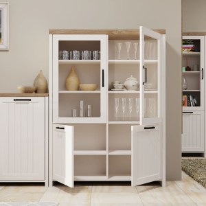 alpha-TO-VERNEWIT2W2D-16620 BΙΤΡΙΝΑ VERNE ΔΙΦΥΛΛΗ  114.8X37.2X153CM ΛΕΥΚΟ-ΦΥΣΙΚΟΣ ΔΡΥΣ