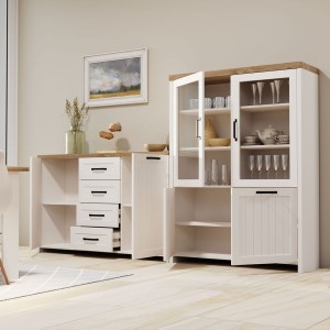 alpha-TO-VERNEWIT2W2D-16622 BΙΤΡΙΝΑ VERNE ΔΙΦΥΛΛΗ  114.8X37.2X153CM ΛΕΥΚΟ-ΦΥΣΙΚΟΣ ΔΡΥΣ