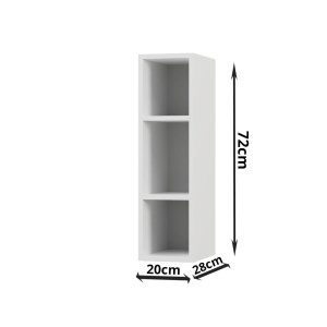alpha-W2072WHITE-256256 MODEST ΠΑΝΩ ΝΤΟΥΛΑΠΙ ΛΕΥΚΟ 20X28X72CM