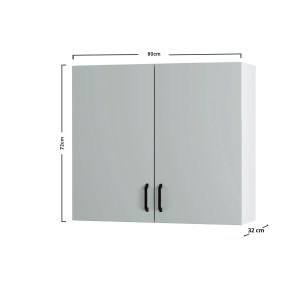 alpha-W8072M05-2958353 MODEST ΠΑΝΩ ΝΤΟΥΛΑΠΙ ΓΚΡΙ 80X32X72ΕΚ