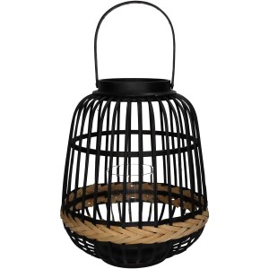 Artelibre - 05150838 ΦΑΝΑΡΙ ΜΑΥΡΟ ΜΠΑΜΠΟΥ 29.5X29.5X34.5CM