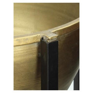 Artelibre - 05151642 ΚΑΣΠΩ ΧΡΥΣΟ ΜΕΤΑΛΛΟ 52X52X51.5CM ΣΕΤ 2ΤΜΧ