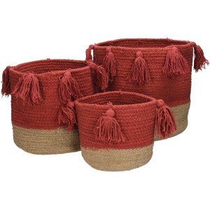 Artelibre - 05152800 ΚΑΛΑΘΙ ΚΟΡΑΛΙ ΒΑΜΒΑΚΕΡΟ 25X25X25CM ΣΕΤ 3ΤΜΧ