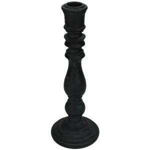 Artelibre - 05153465 ΚΗΡΟΠΗΓΙΟ ΜΑΥΡΟ POLYRESIN 8.5X8.5X24CM