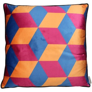 Artelibre - 05153606 ΜΑΞΙΛΑΡΙ ΓΕΩΜΕΤΡΙΚΑ ΣΧΗΜΑΤΑ ΠΟΛΥΧΡΩΜΟ ΒΕΛΟΥΔΟ 60X60CM