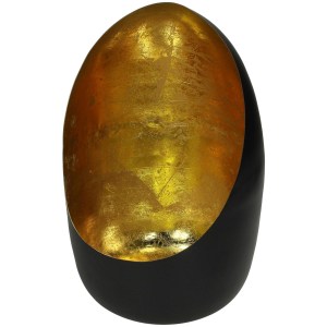 Artelibre - 05153956 ΚΗΡΟΠΗΓΙΟ ΜΑΥΡΟ ΜΕΤΑΛΛΟ 17X17X27CM