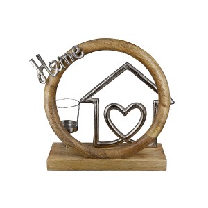 Artelibre - 05160465 ΘΗΚΗ ΡΕΣΩ ARTELIBRE  HOME ΣΠΙΤΙ ΣΕ ΚΥΚΛΟ ΦΥΣΙΚΟ/ΑΣΗΜΙ ΞΥΛΟ/ΑΛΟΥΜΙΝΙΟ 9X27CM