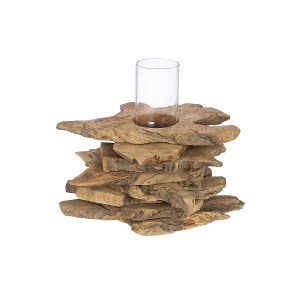 Artelibre - 05160588 ΔΙΑΚΟΣΜΗΤΙΚΟ ΣΥΝΘΕΣΗ ΒΑΖΟ ΣΕ ΞΥΛΑ ΦΥΣΙΚΟ ΞΥΛΟ 21CM