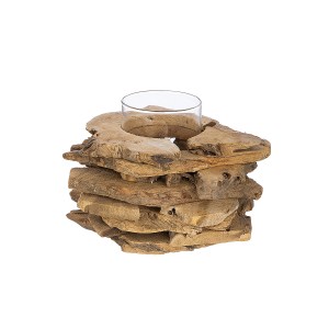 Artelibre - 05160589 ΔΙΑΚΟΣΜΗΤΙΚΟ ΣΥΝΘΕΣΗ ΒΑΖΟ ΣΕ ΞΥΛΑ ΦΥΣΙΚΟ ΞΥΛΟ 18CM