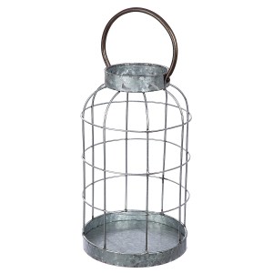 Artelibre - 05160612 ΦΑΝΑΡΙ ΓΚΡΙ ΜΕΤΑΛΛΟ 37CM