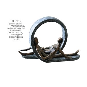 Artelibre - 05160798 ΔΙΑΚΟΣΜΗΤΙΚΟ ARTELIBRE TIME-OUT ΜΕ ΦΙΓΟΥΡΕΣ ΜΠΡΟΝΖΕ/ΓΚΡΙ POLYRESIN 13X29.5X22CM