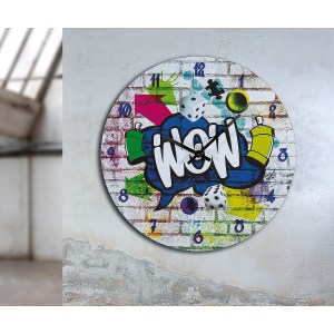 Artelibre - 05160842 ΡΟΛΟΙ ΤΟΙΧΟΥ ARTELIBRE WOW ΜΕ ΓΚΡΑΦΙΤΙ ΠΟΛΥΧΡΩΜΟ MDF Φ33.8X2CM