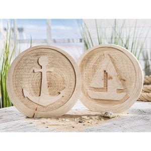 Artelibre - 05160852 ΔΙΑΚΟΣΜΗΤΙΚΟ ARTELIBRE ΠΛΟΙΟ ΦΥΣΙΚΟ ΞΥΛΟ 26X3X25CM ΣΕ 2 ΣΧΕΔΙΑ