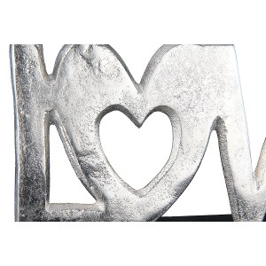 Artelibre - 05160871 ΔΙΑΚΟΣΜΗΤΙΚΟ ARTELIBRE LOVE ΣΕ ΒΑΣΗ ΑΣΗΜΙ/ΜΑΥΡΟ ΑΛΟΥΜΙΝΙΟ/ΞΥΛΟ 18X5X10CM