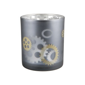 Artelibre - 05160906 ΚΗΡΟΠΗΓΙΟ ARTELIBRE ΜΕ ΔΙΑΚΟΣΜΗΣΗ ΓΡΑΝΑΖΙΑ ΓΚΡΙ ΓΥΑΛΙ Φ7X8CM