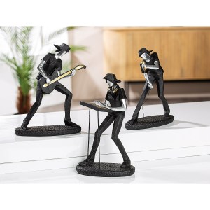 Artelibre - 05161025 ΔΙΑΚΟΣΜΗΤΙΚΟ ARTELIBRE ΜΟΥΣΙΚΟΣ ΜΑΥΡΟ POLYRESIN 17X11X24CM ΣΕ 3 ΣΧΕΔΙΑ