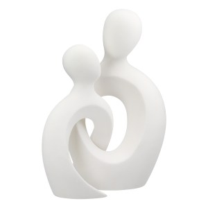 Artelibre - 05161333 ΦΙΓΟΥΡΑ ΖΕΥΓΑΡΙ ΕΝΩΜΕΝΟ ARTELIBRE ΛΕΥΚΟ ΚΕΡΑΜΙΚΟ 16.5X12X23.5CM ΣΕΤ 2ΤΜΧ