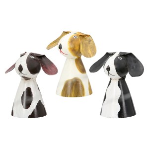 Artelibre - 05161460  ΦΙΓΟΥΡΑ ΦΡΑΧΤΗ DOG METAL WHITE ASSORTED 3 TIMES 7X6X7CM 7X6X7CM