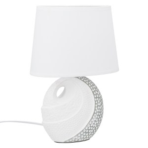 Artelibre - 05161477 ΕΠΙΤΡΑΠΕΖΙΟ ΦΩΤΙΣΤΙΚΟ ΣΤΡΟΓΓΥΛΟ ΚΕΡΑΜΙΚΟ ΓΚΡΙ ΛΕΥΚΟ 2 ΠΟΙΚΙΛΙΑ 20X12X29CM 20X12X29CM