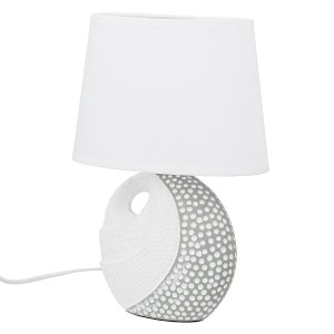 Artelibre - 05161477 ΕΠΙΤΡΑΠΕΖΙΟ ΦΩΤΙΣΤΙΚΟ ΣΤΡΟΓΓΥΛΟ ΚΕΡΑΜΙΚΟ ΓΚΡΙ ΛΕΥΚΟ 2 ΠΟΙΚΙΛΙΑ 20X12X29CM 20X12X29CM