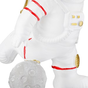 Artelibre - 05161499 FIGURE ASTRONAUT SYNTHETIC RESIN GREY WHITE 2 ASSORTED 10X14X18CM 10X14X18CM