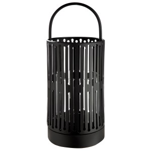 Artelibre - 05161533  ΦΑΝΑΡΙ ΚΥΛΙΝΔΡΙΚΟ ΜΕΤΑΛΛΙΚΟ ΜΑΥΡΟ D15X39CM D15X39CM