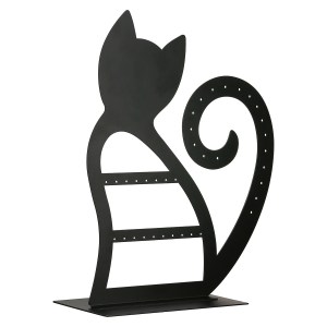 Artelibre - 05161538  ΒΑΣΗ ΚΟΣΜΗΜΑΤΟΣ CAT METAL ΜΑΥΡΟ 20X9X26CM 20X9X26CM