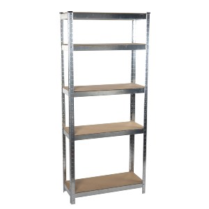 Artelibre - 06450540 ΡΑΦΙΕΡΑ ΒΑΡΕΩΣ ΤΥΠΟΥ ΑΣΗΜΙ/ΦΥΣΙΚΟ ΜΕΤΑΛΛΟ/MDF 75X30X172CM