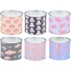 Artelibre - 06451467 ΚΕΡΙ CITRONELLA ΣΕ ΜΕΤΑΛΛΙΚΟ ΔΟΧΕΙΟ ΣΕ 6 ΣΧΕΔΙΑ ARTI CASA