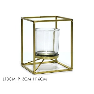 Artelibre - 06511028 ΚΗΡΟΠΗΓΙΟ ΧΡΥΣΟ ΜΕΤΑΛΛΟ/ΓΥΑΛΙ 13X16CM